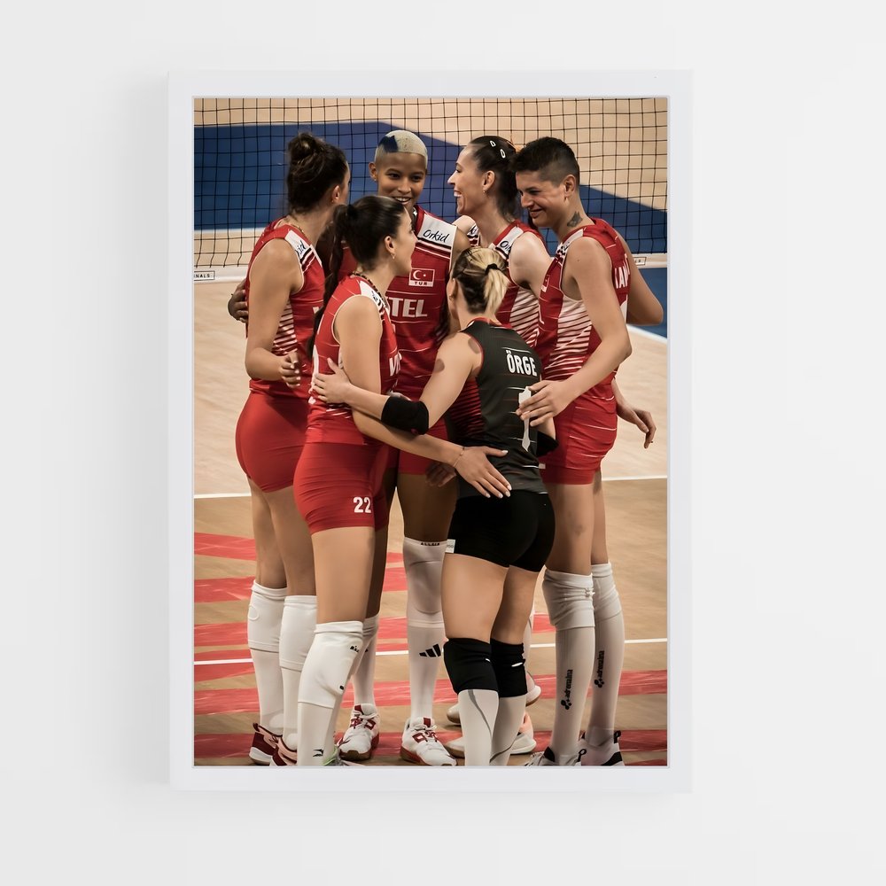 Poster Équipe de Volleyball Turque (vue 3)